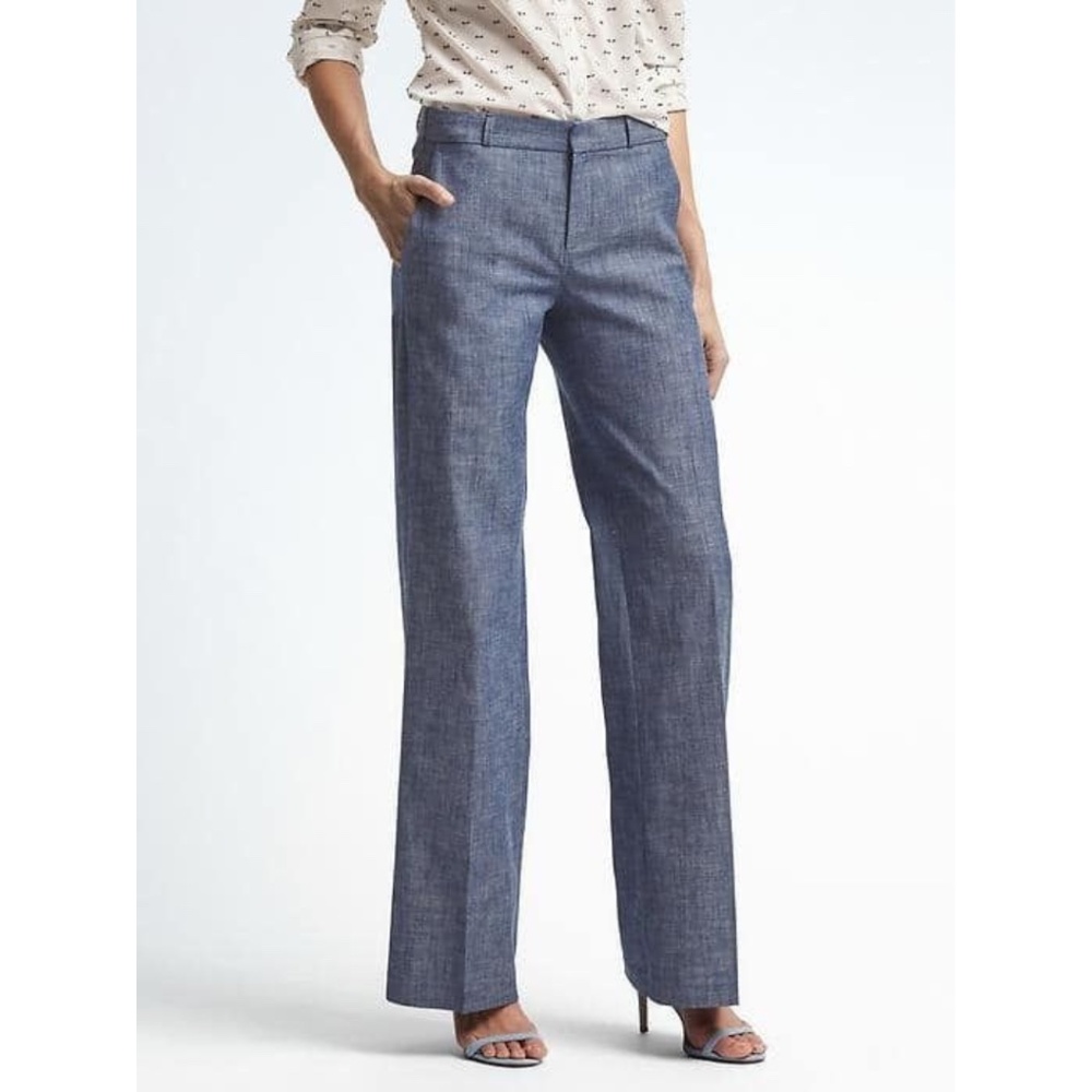 Banana Republic Blake Chambray Pant | Size 0